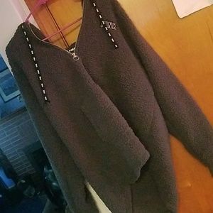 NWOT Sherpa Quarter Zip